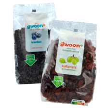 g'woon krenten of sultana rozijnen